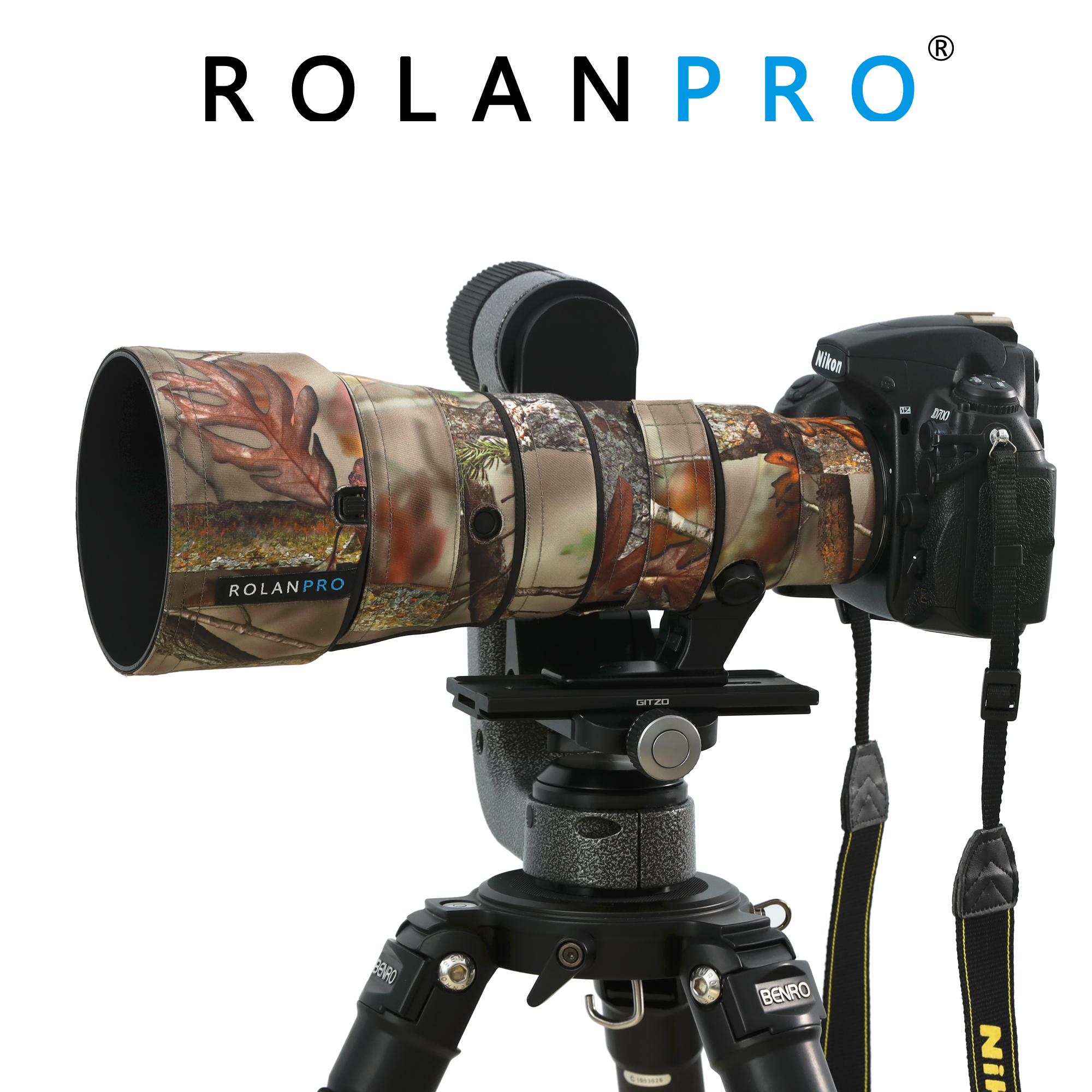 ROLANPRO 방수 렌즈 위장 코트 레인 커버 니콘 AF-S 500 미리메터 F5.6E PF ED VR 렌즈 보호 케이스 Nikon 카메라